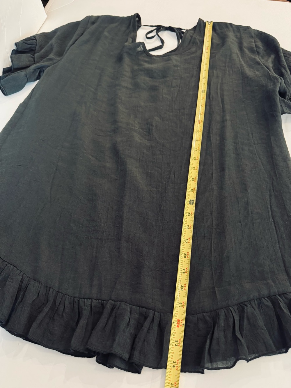Ekouaer Fun Firty Ruffled Hem, Loose Fit, Lightweight Dress/ Coverup - Picture 13 of 14